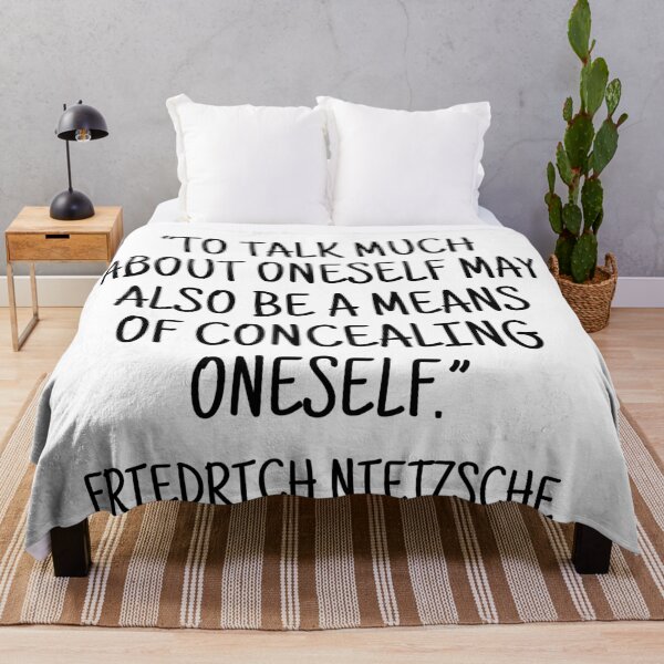 Item preview, Talking About Oneself to Conceal Oneself - Friedrich Nietzsche Quote designed and sold by 4ever-Undaunted.