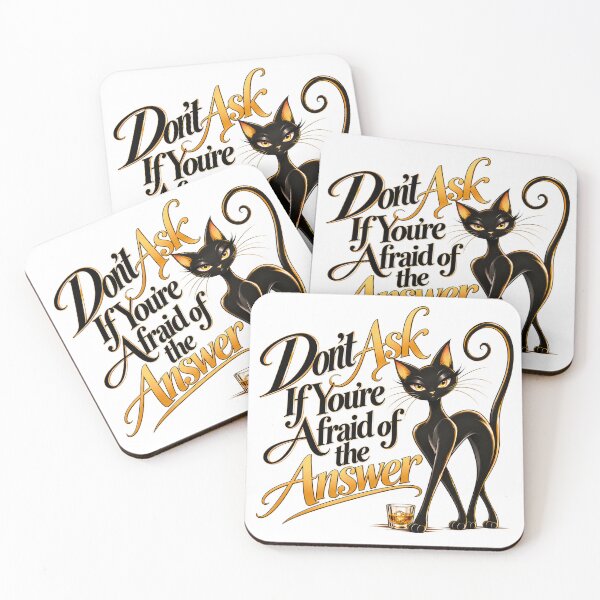Item preview, Elegant black cat with sassy quote designed and sold by NatAUA.