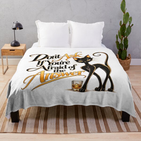 Item preview, Elegant black cat with sassy quote designed and sold by NatAUA.