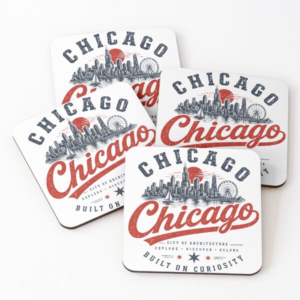 Item preview, Chicago City of Architecture Vintage Skyline Design designed and sold by castillomiami.