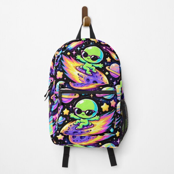 Item preview, Cool Alien Surfing Flaming Asteroid in Space designed and sold by Thai Vibe Studio.