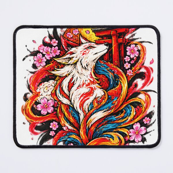 Item preview, Kitsune Nine Tailed Fox designed and sold by CecilRowell.