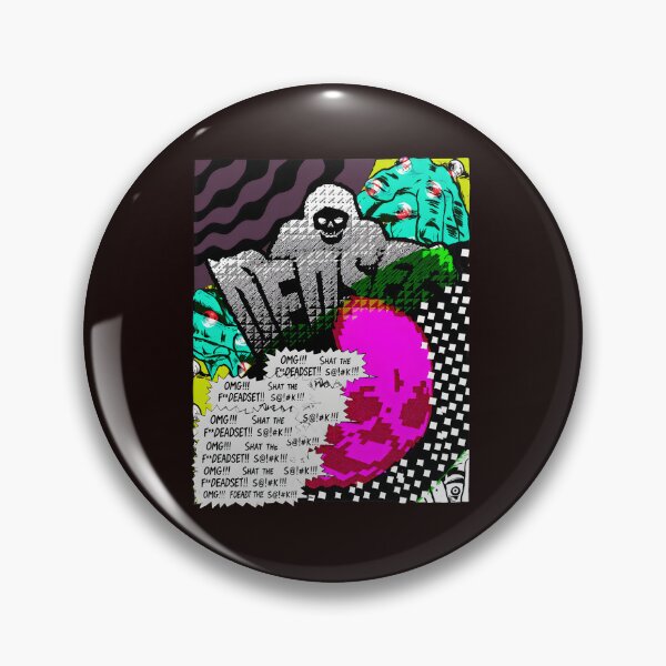 Item preview, Distorted Skull Surreal Pink Orb Glitch Art designed and sold by ThresholdBlue.