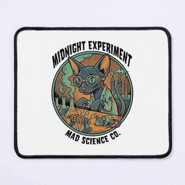 Item preview, Sphynx Cat Mad Scientist designed and sold by PictoVibe.