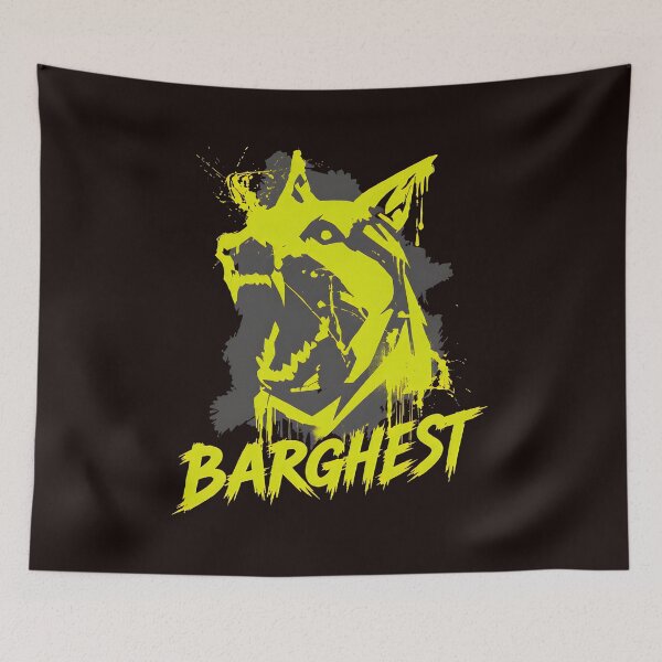 Item preview, Barghest Dripping Paint Aggressive Dog Grunge Art designed and sold by OddCanvasArt.