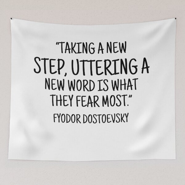 Item preview, A New Step, a New Word - Fyodor Dostoevsky Quote designed and sold by 4ever-Undaunted.