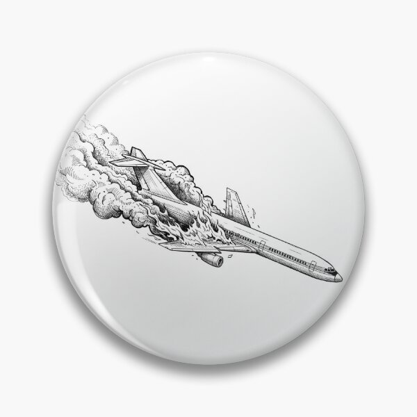 Item preview, Crashing Airplane designed and sold by Naux | Design & Illustration.