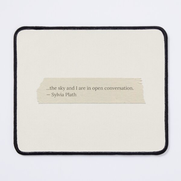 Item preview, The sky and I are in open conversation. —Sylvia Plath Book Page Quote designed and sold by wonderxwander.