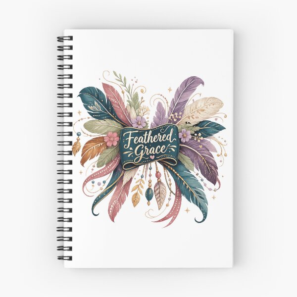 Item preview, Boho Feathers Feathered Grace Floral Botanical Dreamcatcher Art designed and sold by inkoutninja.