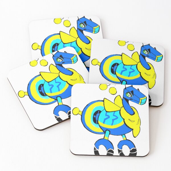 Item preview, Retro Futuristic Blue Yellow Weirdcore Robot designed and sold by Fantasy-artshop.