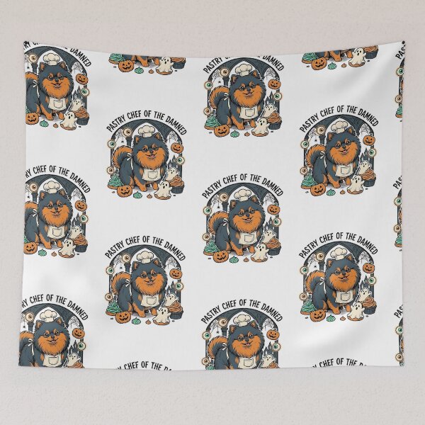 Item preview, Pomeranian Haunted Bakery Chef designed and sold by PictoVibe.