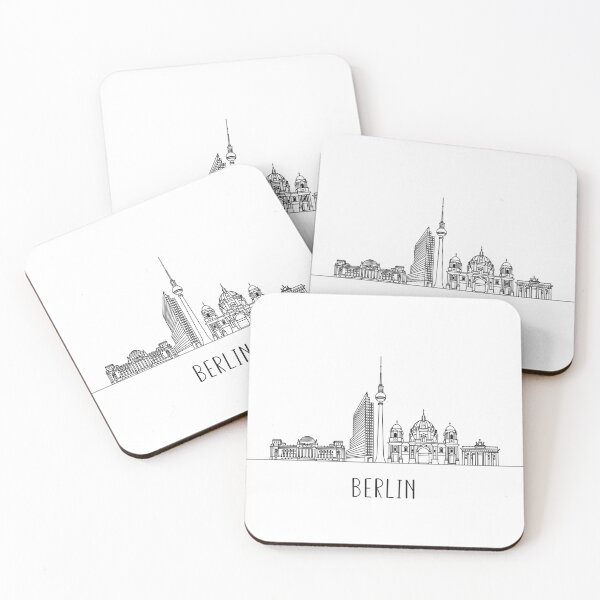 Item preview, Berlin Skyline Minimalist Line Art designed and sold by MinimalLine.