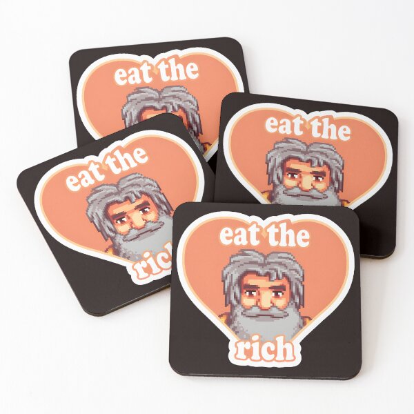 Item preview, Pixel Art Eat The Rich Heart designed and sold by Mawntsni.