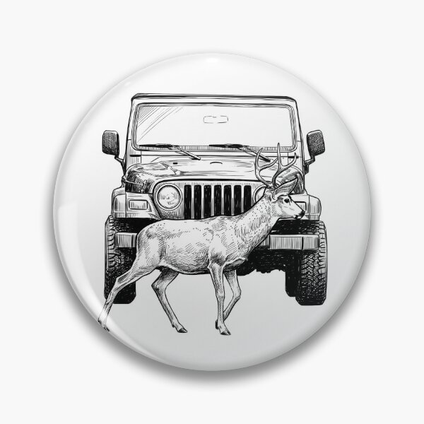 Item preview, Deer about to be Hit by Car designed and sold by Naux | Design & Illustration.