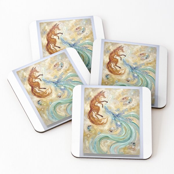 Item preview, Red Fox Celestial Painter designed and sold by PictoVibe.