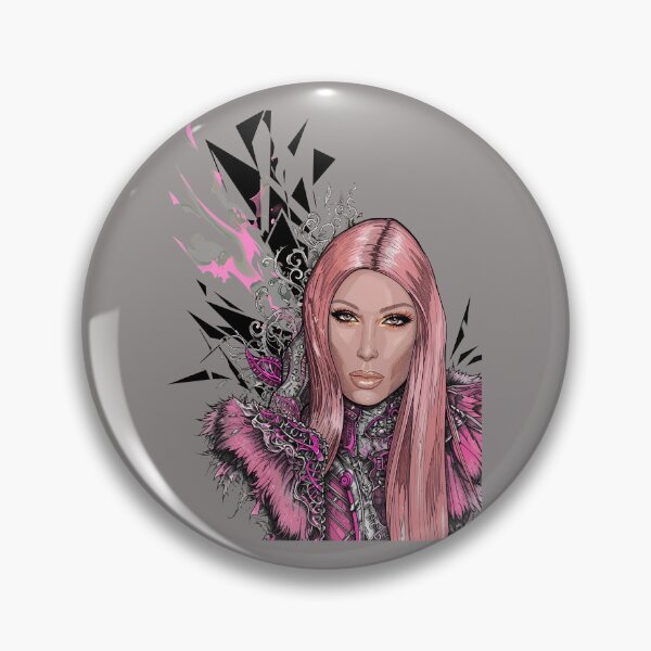 Item preview, Pink Haired Glamour Portrait Stylized Graphic-42 designed and sold by wilkderyck.