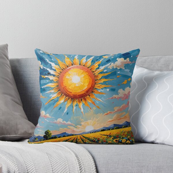 Item preview, Fields of Sunshine – Radiant Sun Over Golden Sunflowers designed and sold by tambanow.