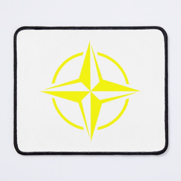 Item preview, Yellow Nautical Compass Star Rose Design designed and sold by pattern-archive.