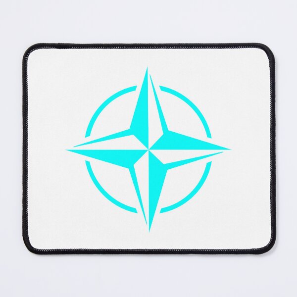 Item preview, Cyan Nautical Compass Star Rose Design designed and sold by pattern-archive.