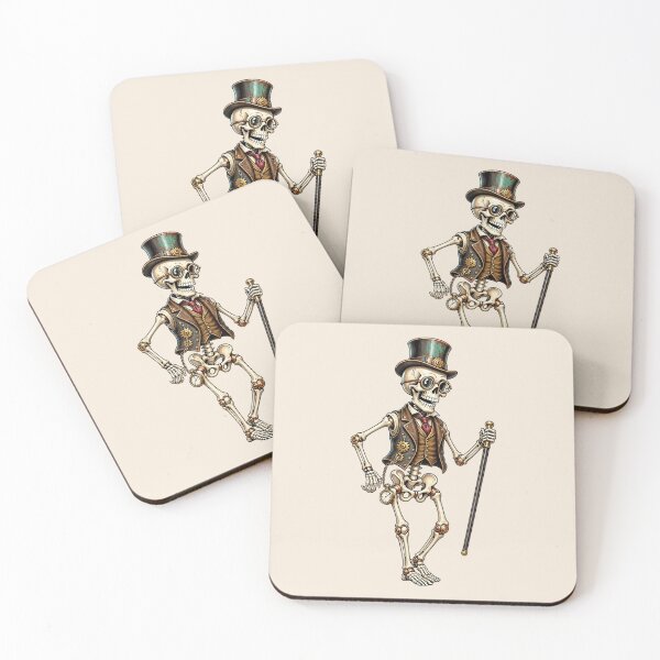 Item preview, Funny Steampunk Dancing Skeleton – Victorian Gentleman designed and sold by SweetLilith.