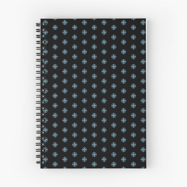 Item preview, Sky Blue Nautical Compass Star Rose Design designed and sold by pattern-archive.