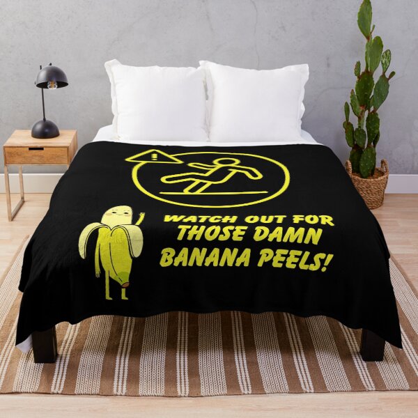 Item preview, Watch Out For Those DAMN BANANA PEELS! (Funny Design) designed and sold by lovewhatyoudo.