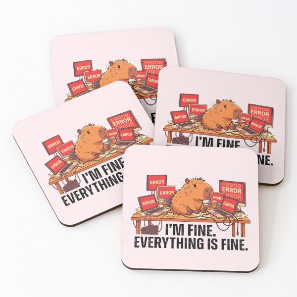 Item preview, Funny Capybara Dev Meltdown I am Fine Everything is Fine designed and sold by pattman.