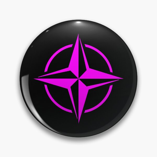 Item preview, Magenta Nautical Compass Star Rose Design designed and sold by pattern-archive.