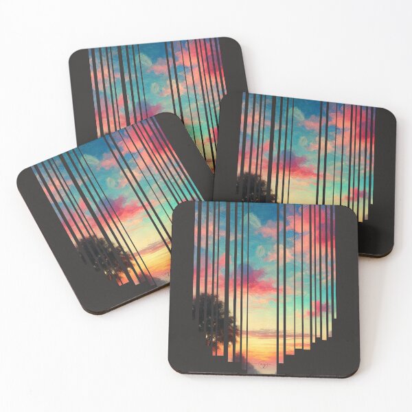 Item preview, Sunset Rhythm — Colorful Sky in Vertical Stripes designed and sold by keblack.