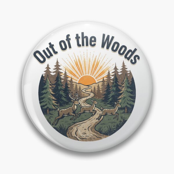 Item preview, Out Of The Woods Retro Forest Deer Sunset Vintage Nature Graphic designed and sold by RahniNM.