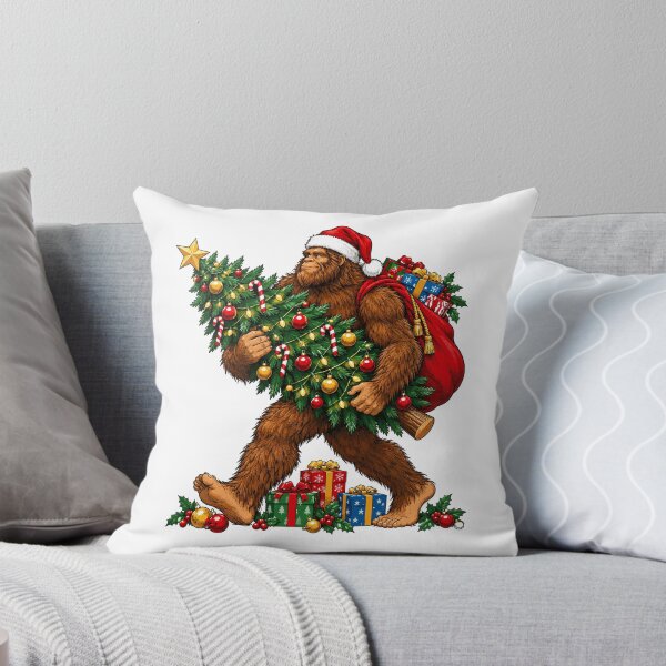 Item preview, Christmas Bigfoot Carrying Christmas Tree designed and sold by andre-hollow.