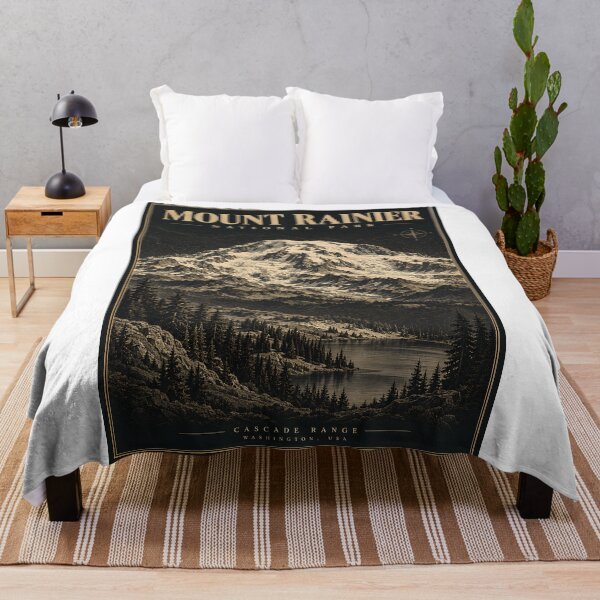 Item preview, Mount Rainier National Park Vintage Poster Washington Art (Digital Download) designed and sold by shopcanva.