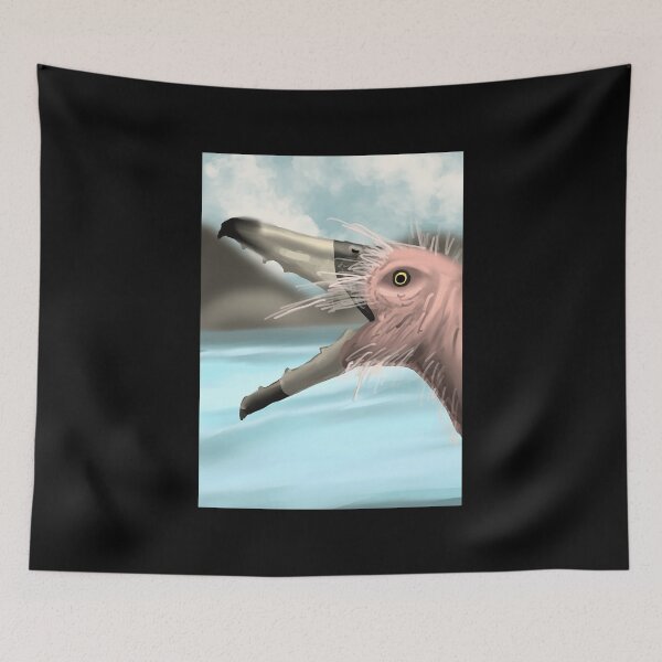 Item preview, Close Up Artistic Sea Bird Illustration with Open Beak designed and sold by elijbclaude.