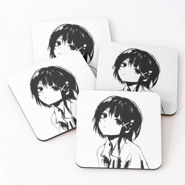 Item preview, Aesthetic Sad Anime Girl Line Art designed and sold by Zyphero.