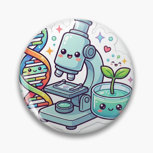 Item preview, Cute Biology Science Sticker designed and sold by mitosister.