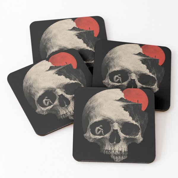 Item preview, Beautifully Out of Place - Dark Surreal Skull Art designed and sold by Full Throttle Alchemist .