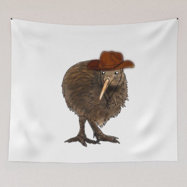 Item preview, Berry the Kiwi Bird in cowboy hat  -animalzinhats designed and sold by Ashley’sAnimalz.