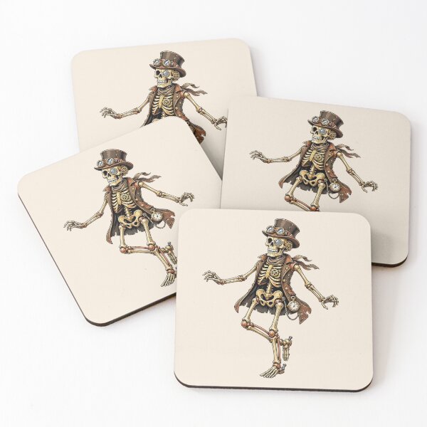 Item preview, Funny Steampunk Dancing Skeleton – Victorian Gentleman designed and sold by SweetLilith.