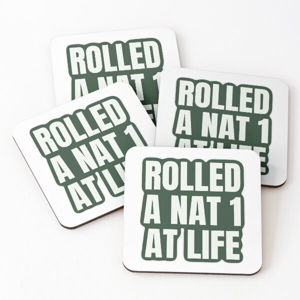 Item preview, Rolled a Nat 1 at Life DnD Sticker designed and sold by kilat42.