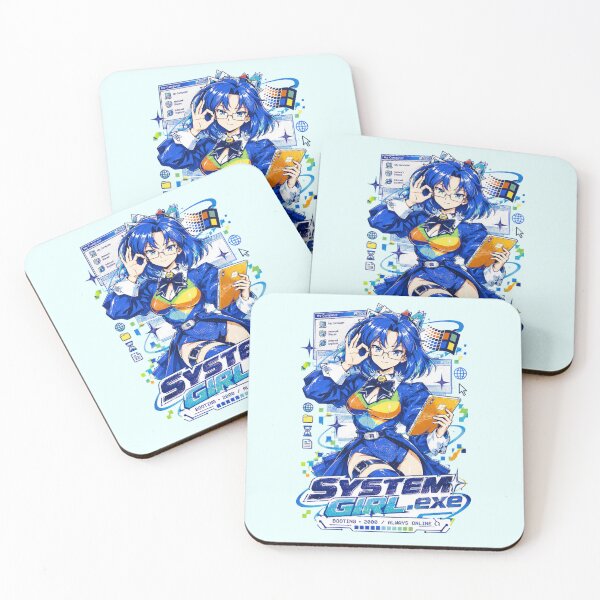 Item preview, System Girl EXE Windows 2000 Retro Anime designed and sold by Zyphero.
