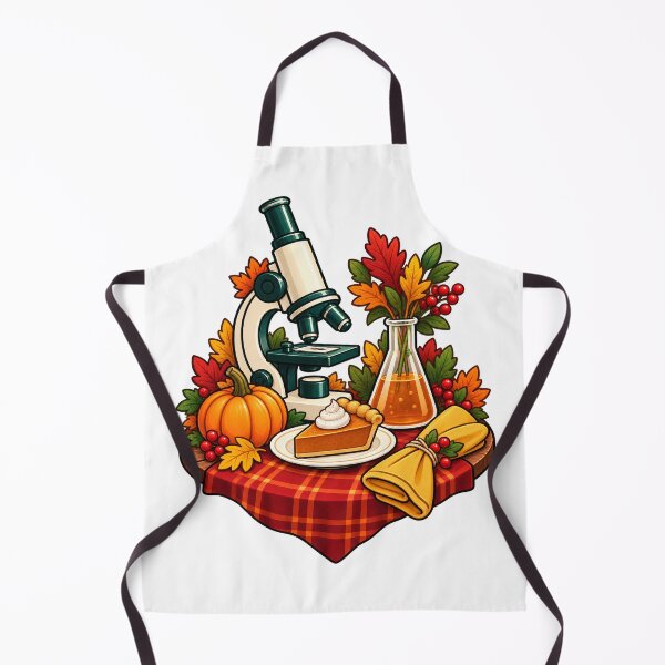 Item preview, Autumn Science Microscope and Flask with Pumpkin Pie designed and sold by skyartdesign.
