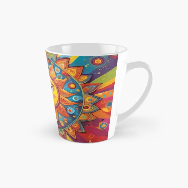 Item preview, Sunshine Smiles – Colorful Folk Art Sunburst designed and sold by tambanow.