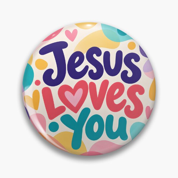Item preview, Jesus Loves You – Colorful Christian Joy designed and sold by Stubblejumper Artworks.
