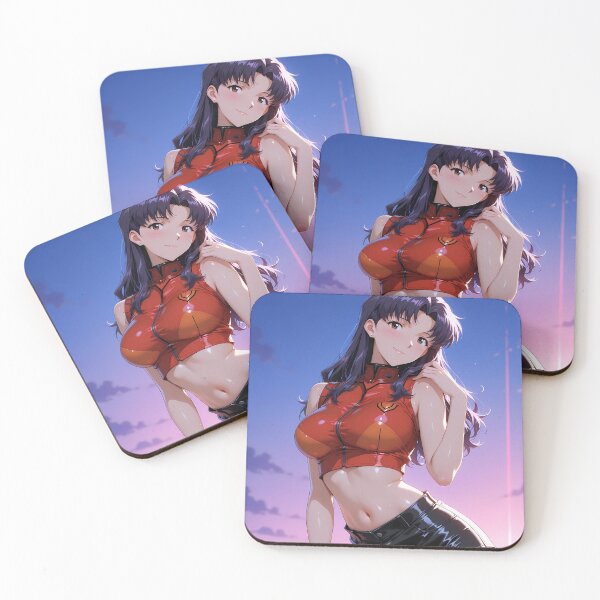 Item preview, Misato Katsuragi Neon Genesis Evangelion Red Jacket Sunset designed and sold by reinazenka.