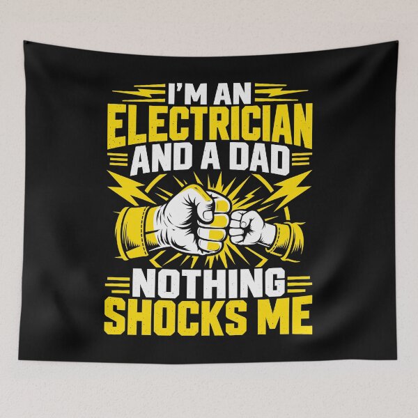 Item preview, Electrician Dad Nothing Shocks Me Funny Electrical designed and sold by andre-hollow.
