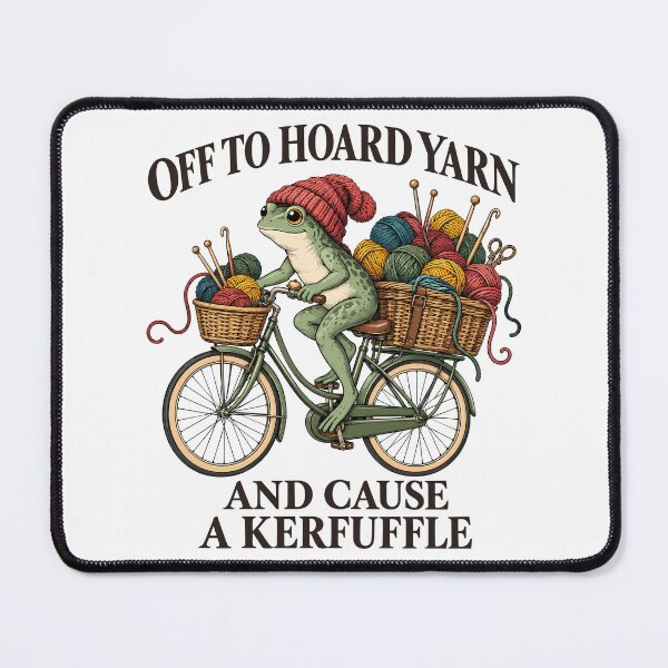 Item preview, Off To Hoard Yarn And Cause A Kerfuffle Funny Yarn Hoarder designed and sold by andre-hollow.