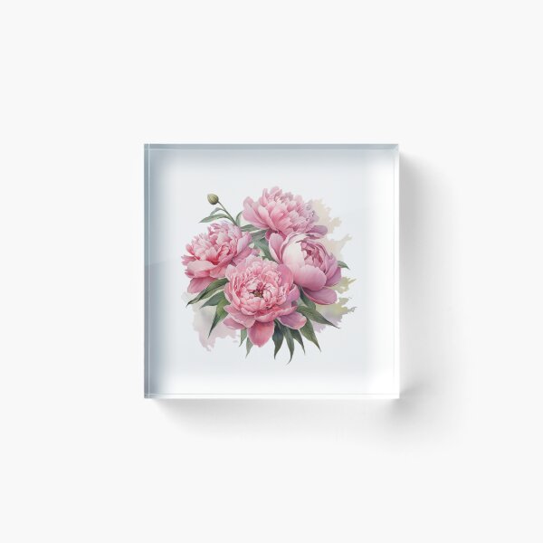 Item preview, Pink Peony | Elegant Floral Aesthetic Art designed and sold by Mandayartstudio.