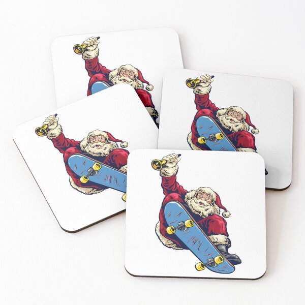 Item preview, Nostalgic Santa On A Skateboard designed and sold by lunsfor-danille.