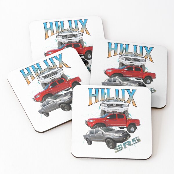 Item preview, Toyotaa Hilux Stacked Trucks Off-Road Lightning designed and sold by volkanikstudios.