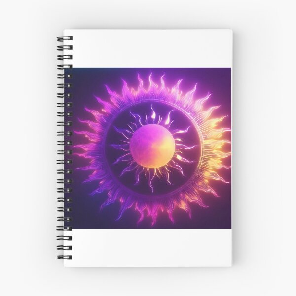Item preview, Electric Sunshine – Neon Purple and Pink Solar Energy designed and sold by tambanow.